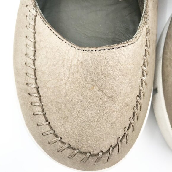CLARKS Artisan Trigenic Amanda Mary Jane Tan Leather Flats Shoes Womens 9 - Picture 7 of 11
